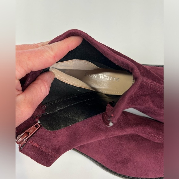 RON WHITE Mulberry GORGI suede ankle boots size 38.5/8US. - Picture 10 of 10